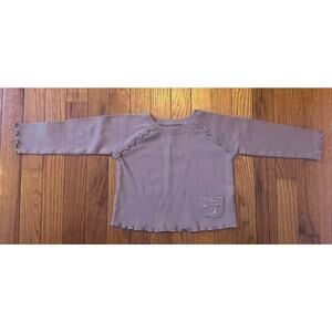 Easy Peasy 2T girls Long Sleeve Tee Light Purple Organic Cotton NWOT